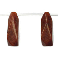 Chocolate Aventurine Beads - Machine Faceted Briolette - 10x30mm - 16-inch - unbranded beads for jewelry making