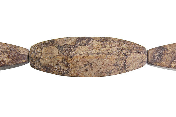 Picasso Jasper Beads - Square Rice - 10x40mm - 16-inch - unbranded beads for jewelry making