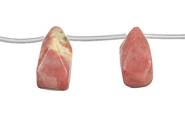 Spicy Jasper Beads - Machine Faceted Briolette - 10x20mm - 16-inch - unbranded beads for jewelry making