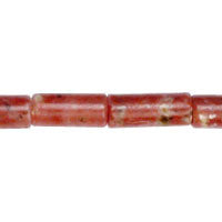 Spicy Jasper Beads - Tube - 8x16mm - 16-inch - unbranded beads for jewelry making