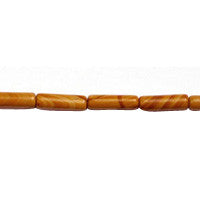 Wood Jasper Beads - Tube - 4x13mm - 16-inch - unbranded beads for jewelry making