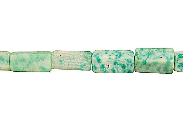 Tree Agate Beads - Square Tube - 6x13mm - 16-inch - unbranded beads for jewelry making