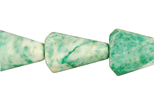 Tree Agate Beads - Triangle - 18x25mm - 16-inch - unbranded beads for jewelry making