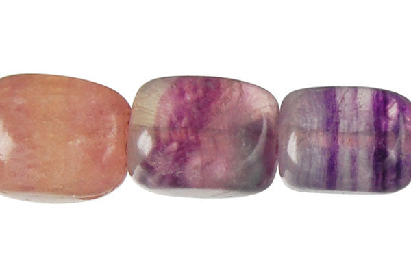 Fluorite Beads - Smooth Nugget - 13x18mm - 16-inch - unbranded beads for jewelry making