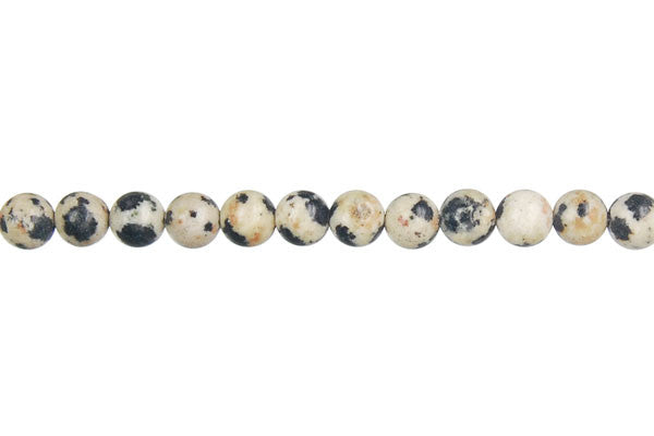 Dalmatian Jasper Beads - Round - 4mm - 16-inch - unbranded beads for jewelry making