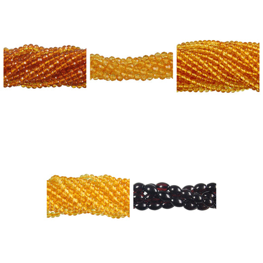amber-gemstone-beads - enlarged variation overview