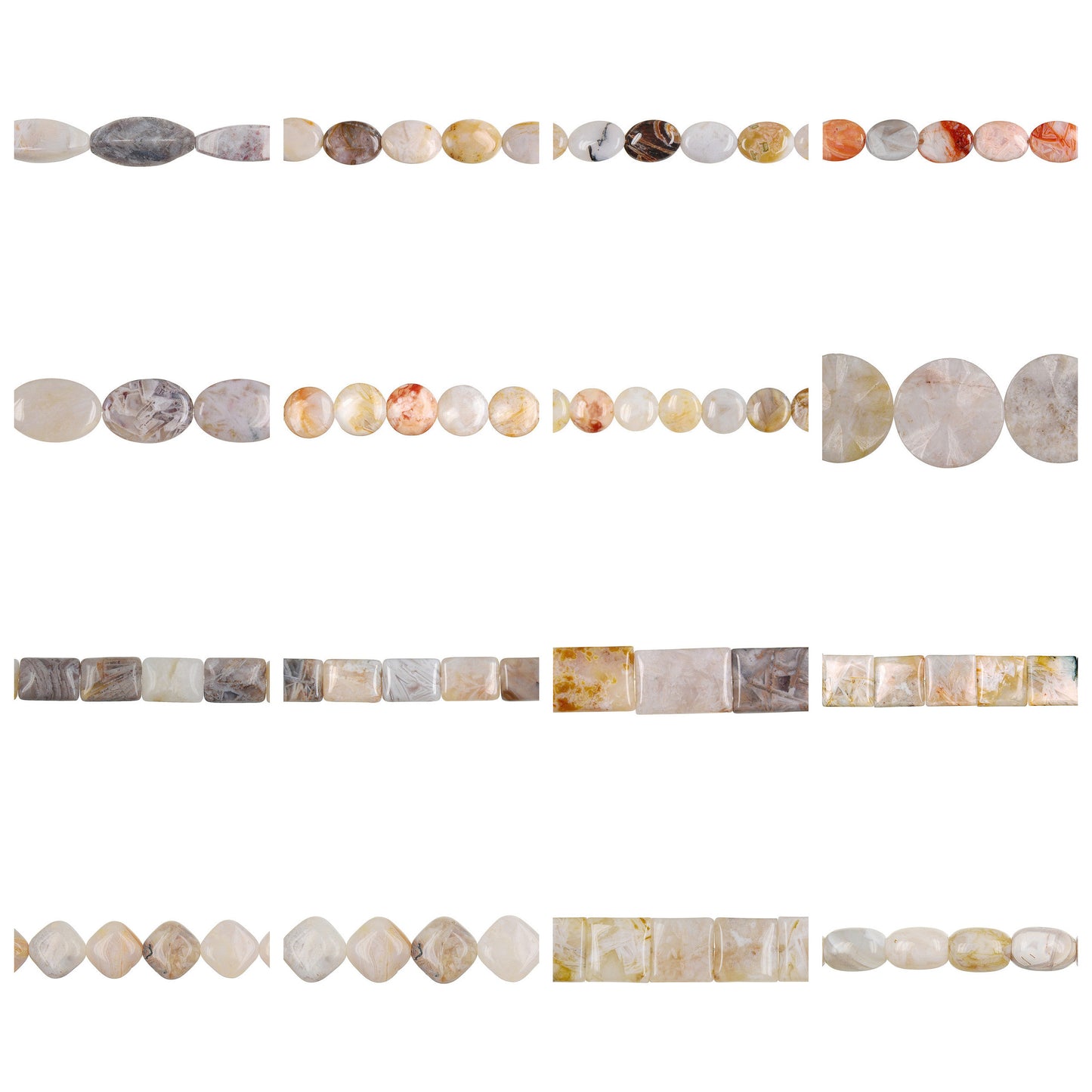 bamboo-leaf-agate-gemstone-beads - enlarged variation overview