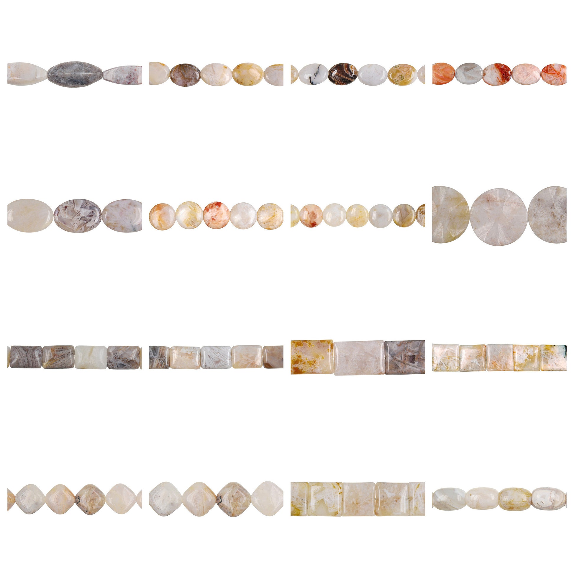 bamboo-leaf-agate-gemstone-beads - enlarged variation overview
