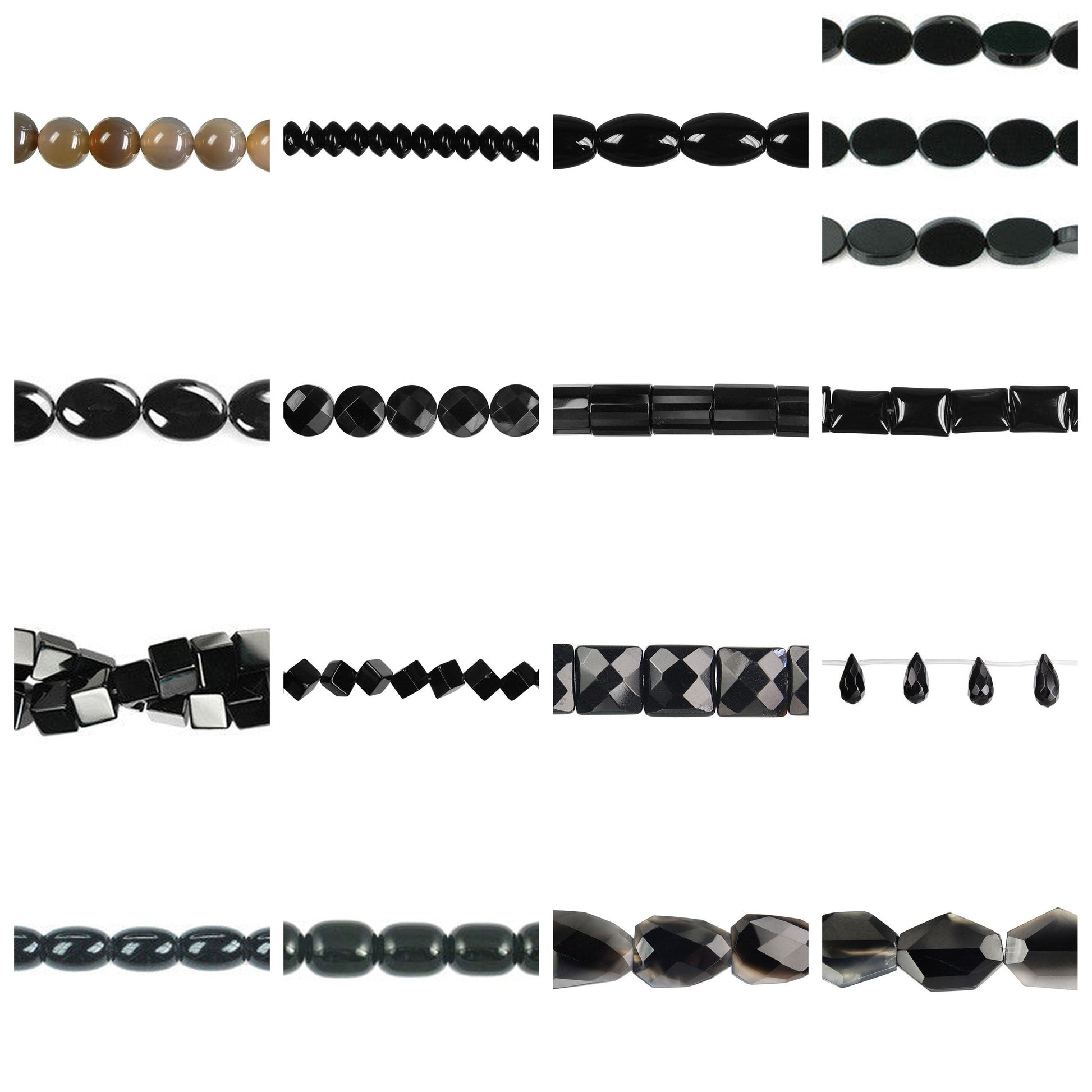 black-onyx-gemstone-beads - enlarged variation overview