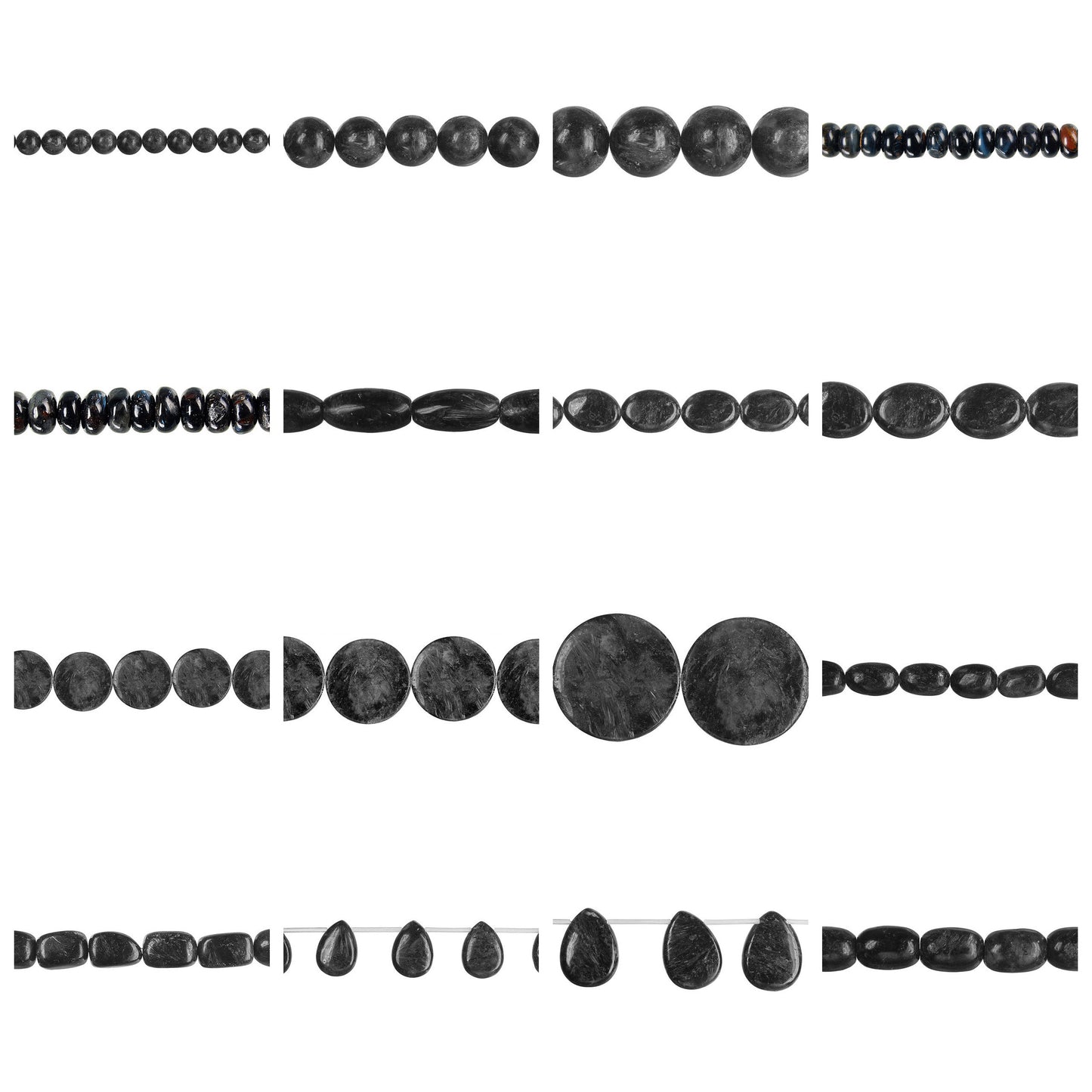 blue-flash-labradorite-gemstone-beads - enlarged variation overview