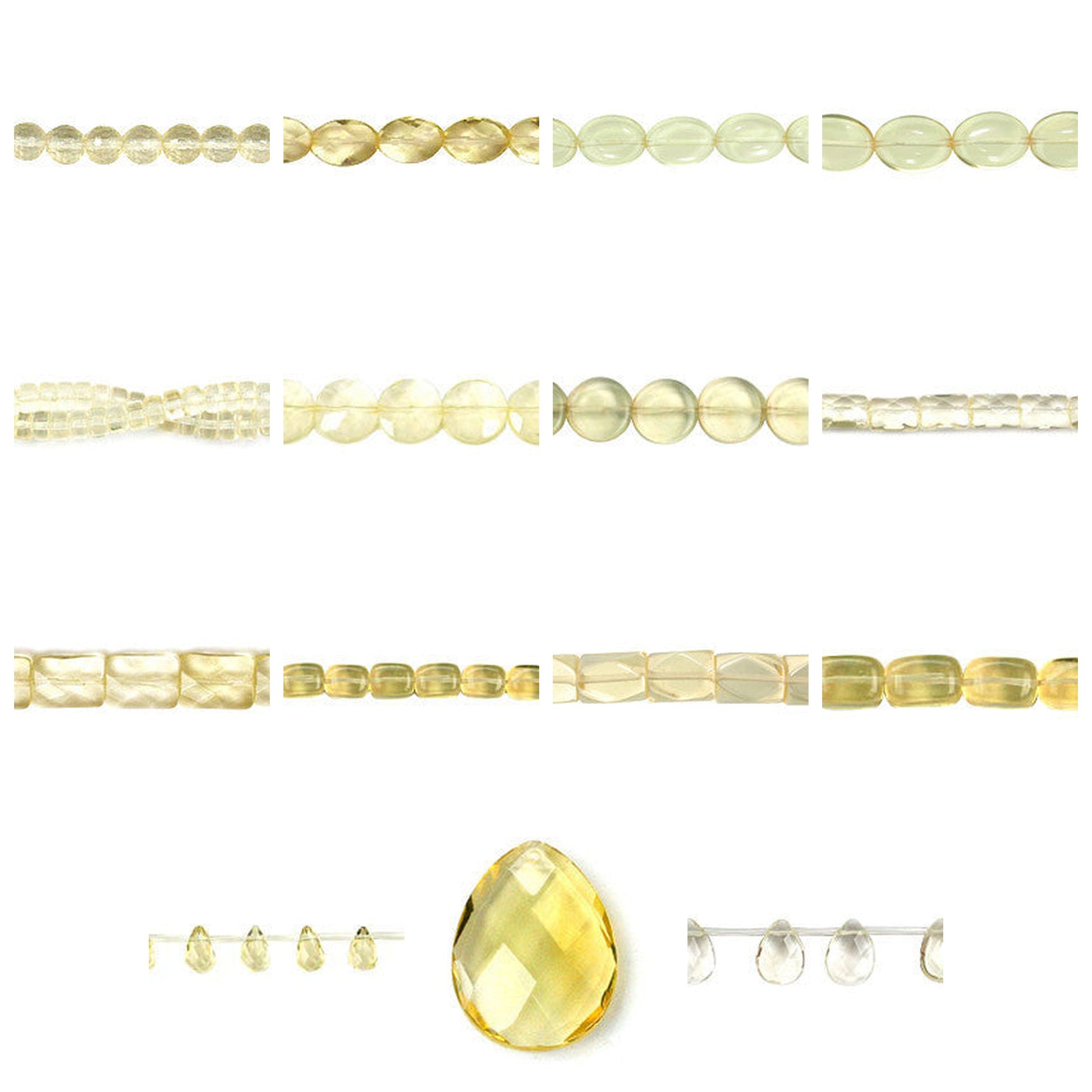citrine-quartz-glass-beads - enlarged variation overview