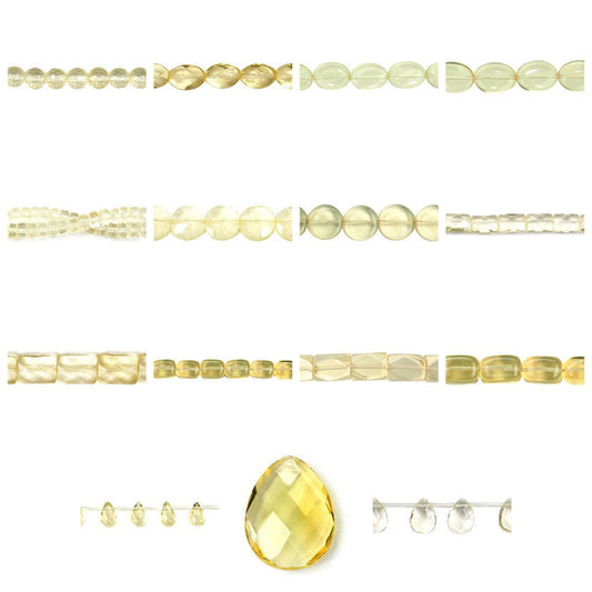 citrine-quartz-glass-beads - enlarged variation overview