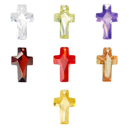 cubic-zirconia-cross-pendants - enlarged variation overview