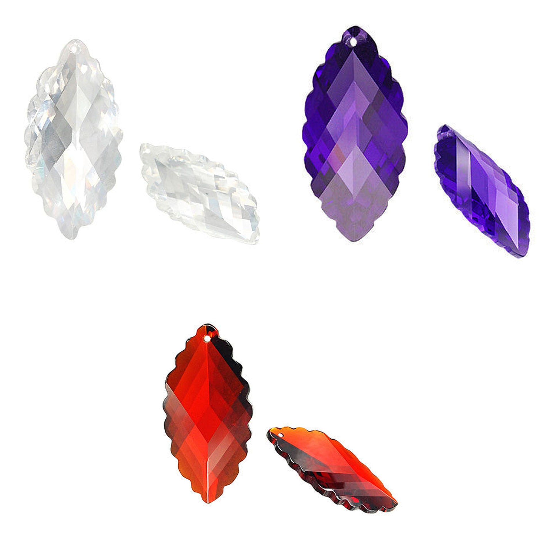cubic-zirconia-leaf-pendants - enlarged variation overview