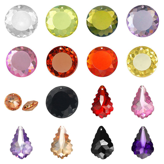 cubic-zirconia-round-and-coin-pendants - enlarged variation overview