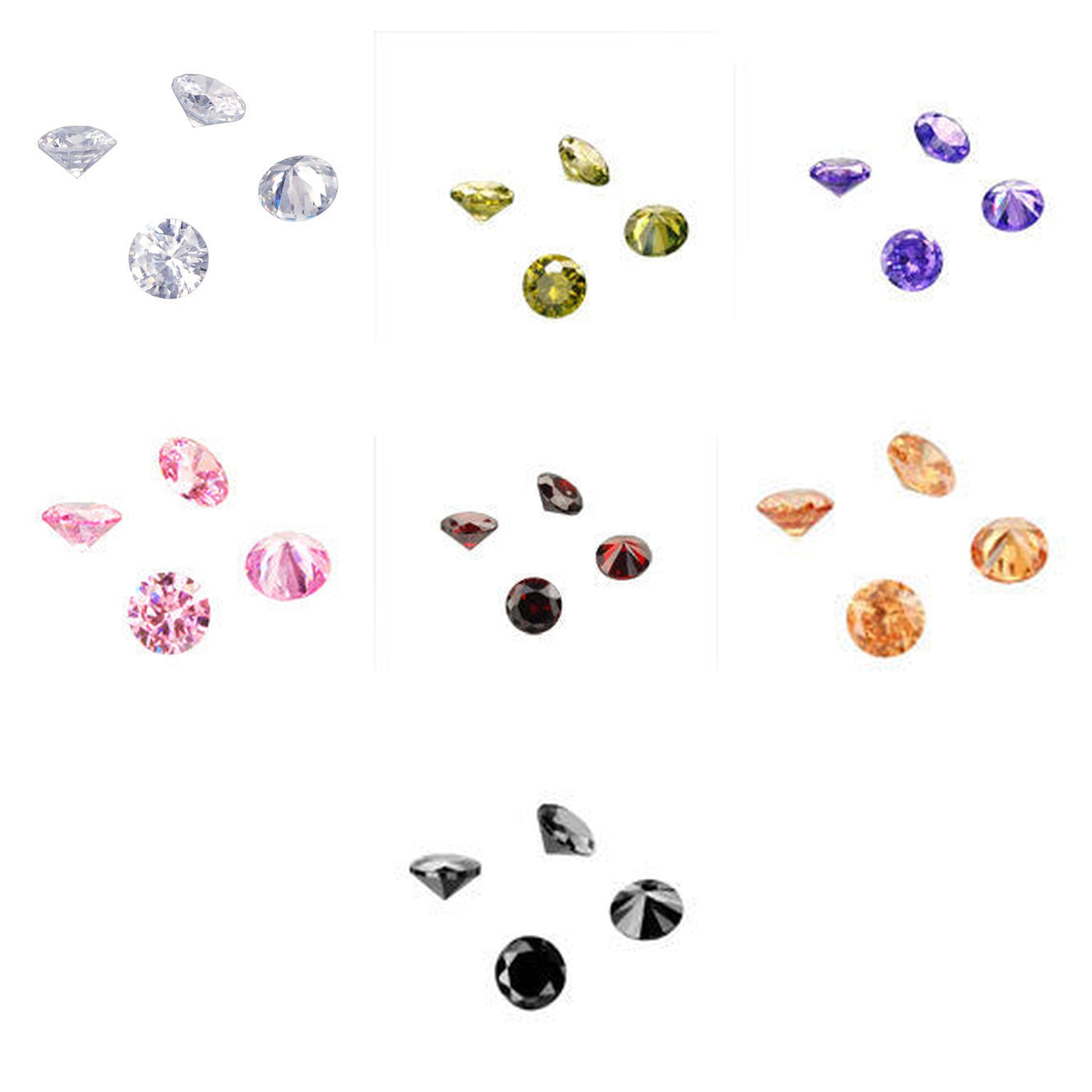 cubic-zirconia-round-brilliant-beads - enlarged variation overview