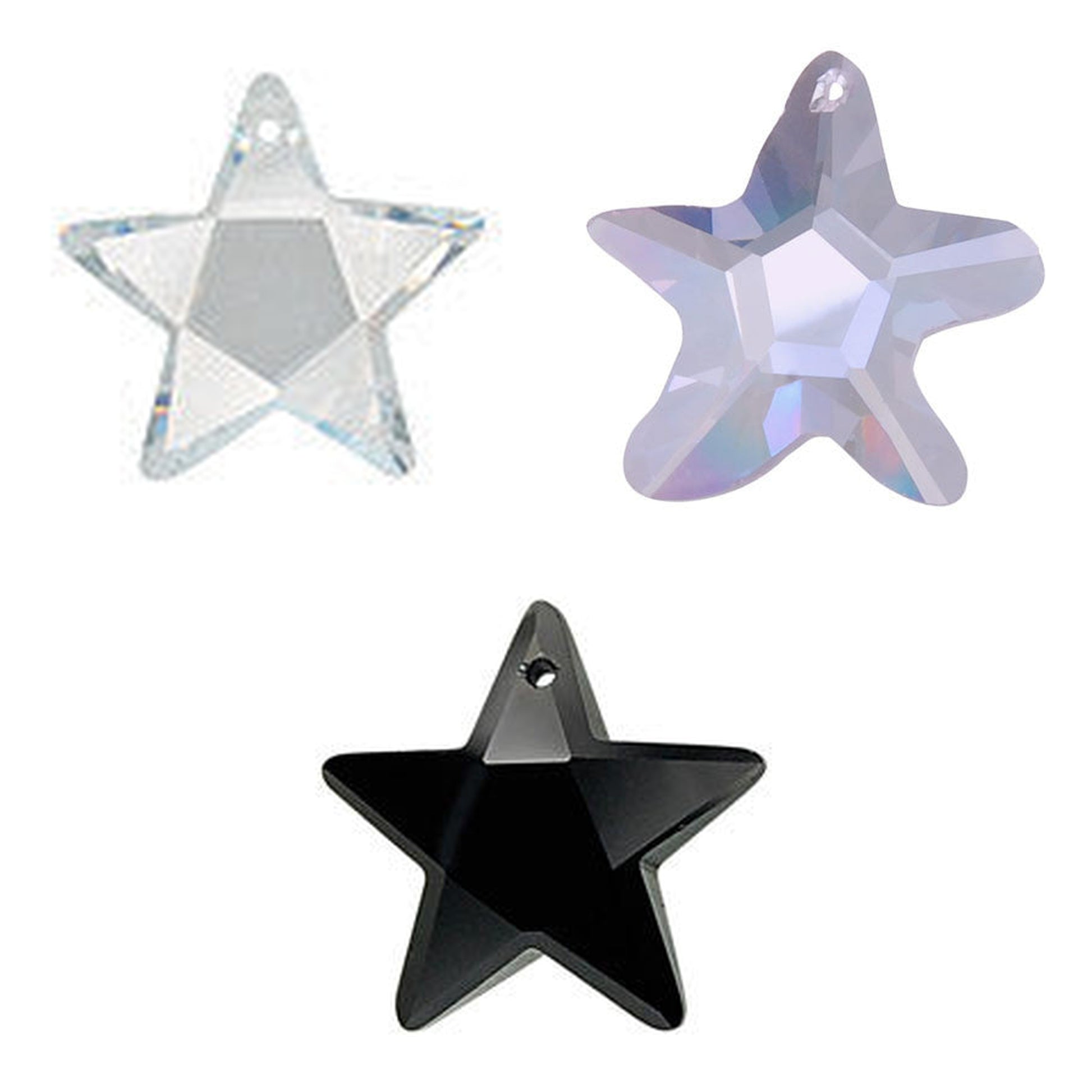 cubic-zirconia-star-pendants - enlarged variation overview