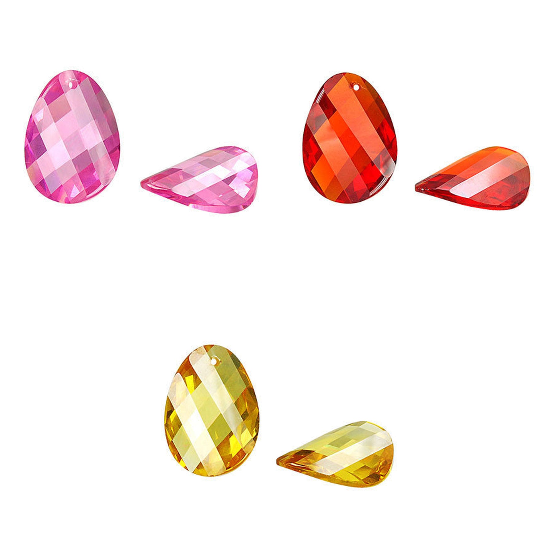 cubic-zirconia-twisted-flat-oval-pendants - enlarged variation overview