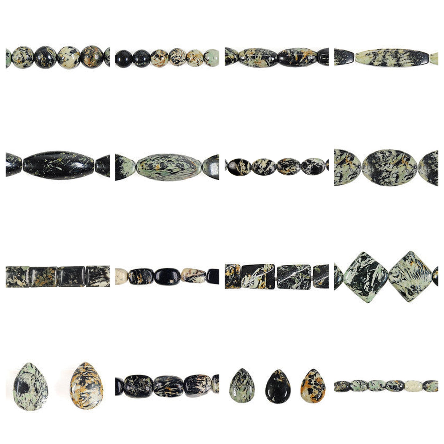 fireworks-jasper-gemstone-beads - enlarged variation overview