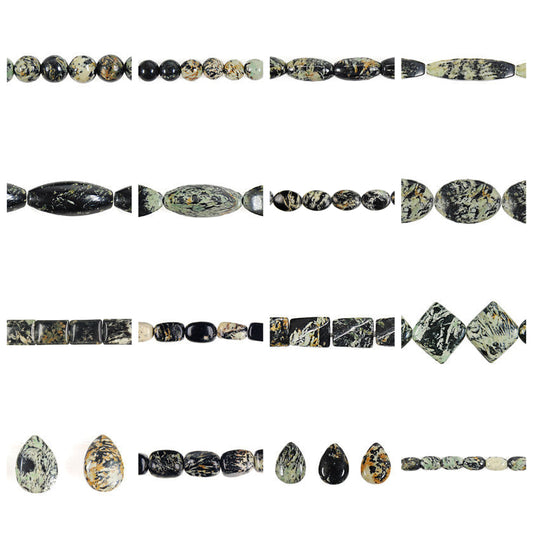 fireworks-jasper-gemstone-beads - enlarged variation overview