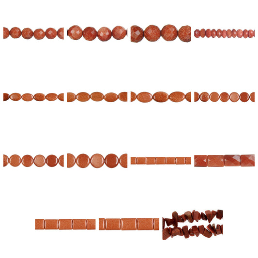 gold-stone-gemstone-beads - enlarged variation overview