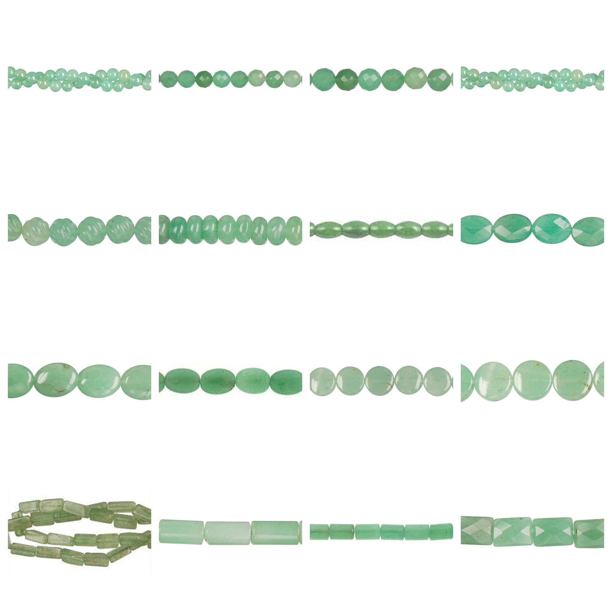 green-aventurine-gemstone-beads - enlarged variation overview