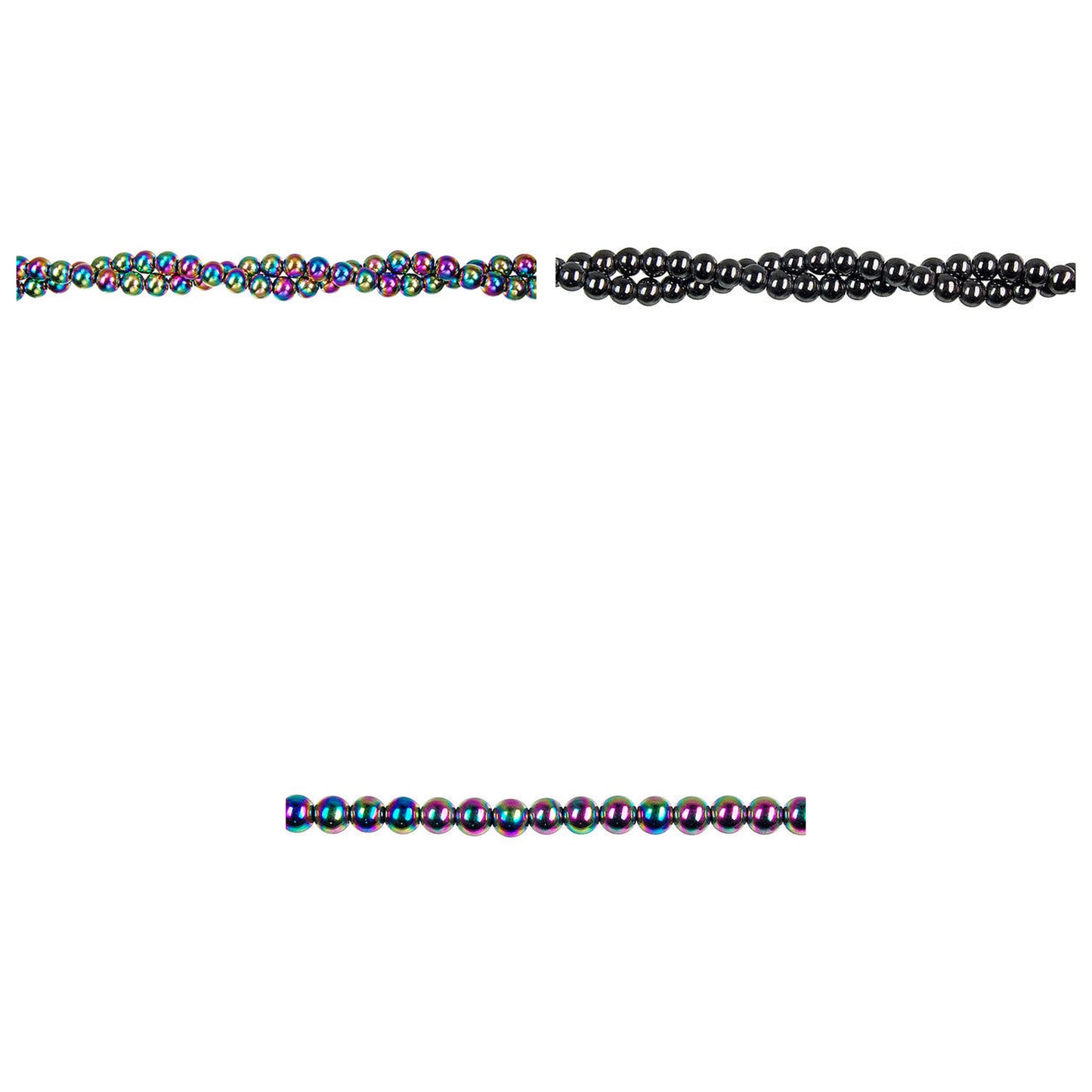 hematite-gemstone-beads - enlarged variation overview