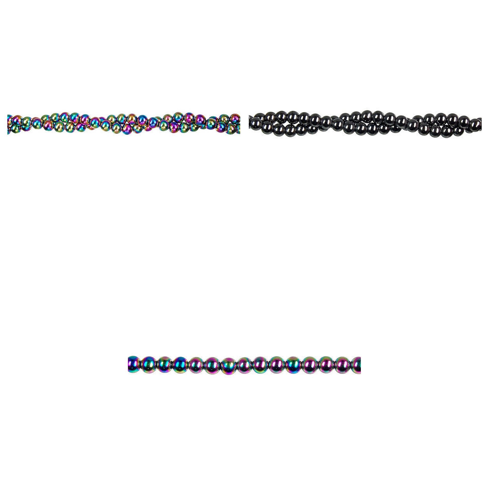 hematite-gemstone-beads - enlarged variation overview
