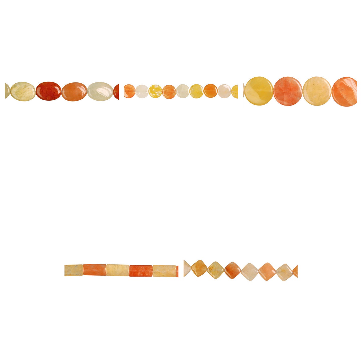 india-red-aventurine-gemstone-beads - enlarged variation overview
