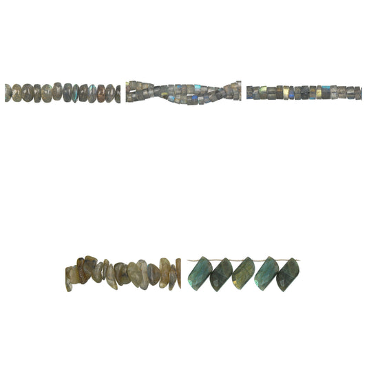 labradorite-gemstone-beads - enlarged variation overview