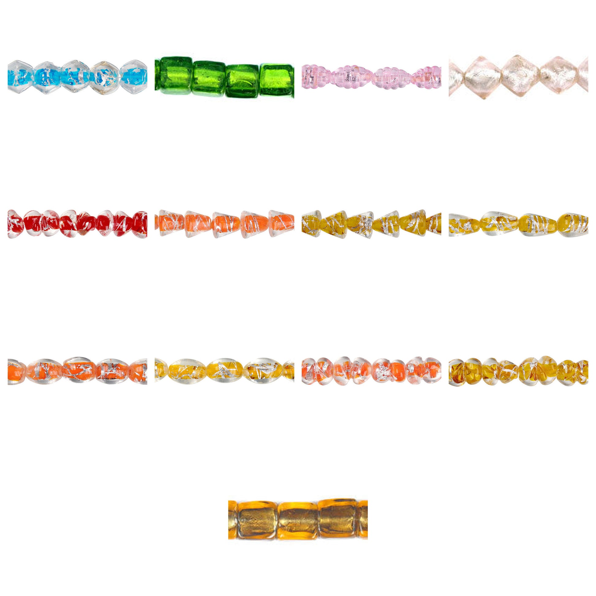 lampwork-glass-focal-specialty-shape-beads - enlarged variation overview