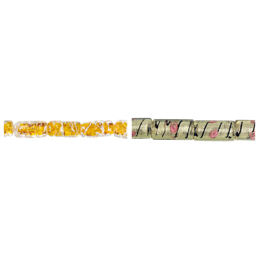 lampwork-glass-tube-beads - enlarged variation overview
