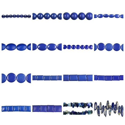 lapis-gemstone-beads - enlarged variation overview
