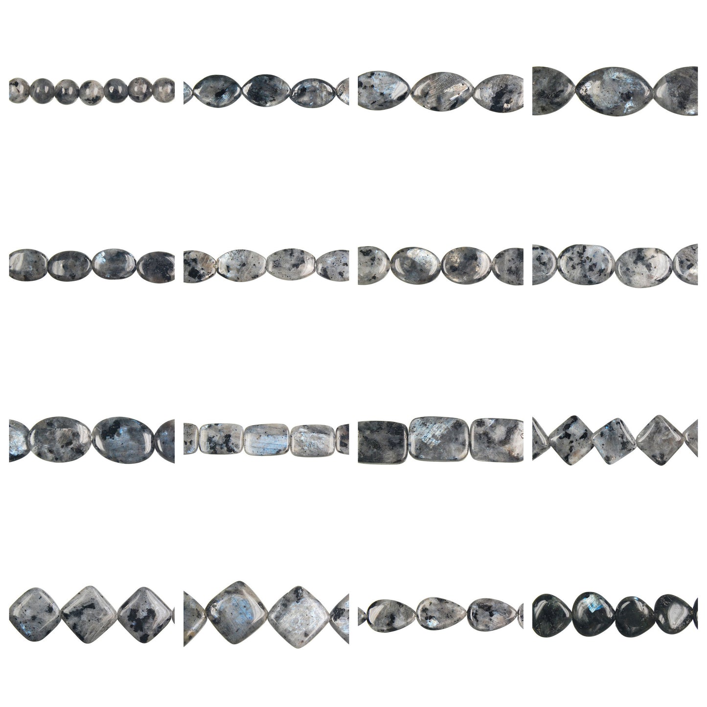larvikite-gemstone-beads - enlarged variation overview