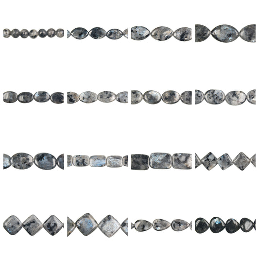larvikite-gemstone-beads - enlarged variation overview