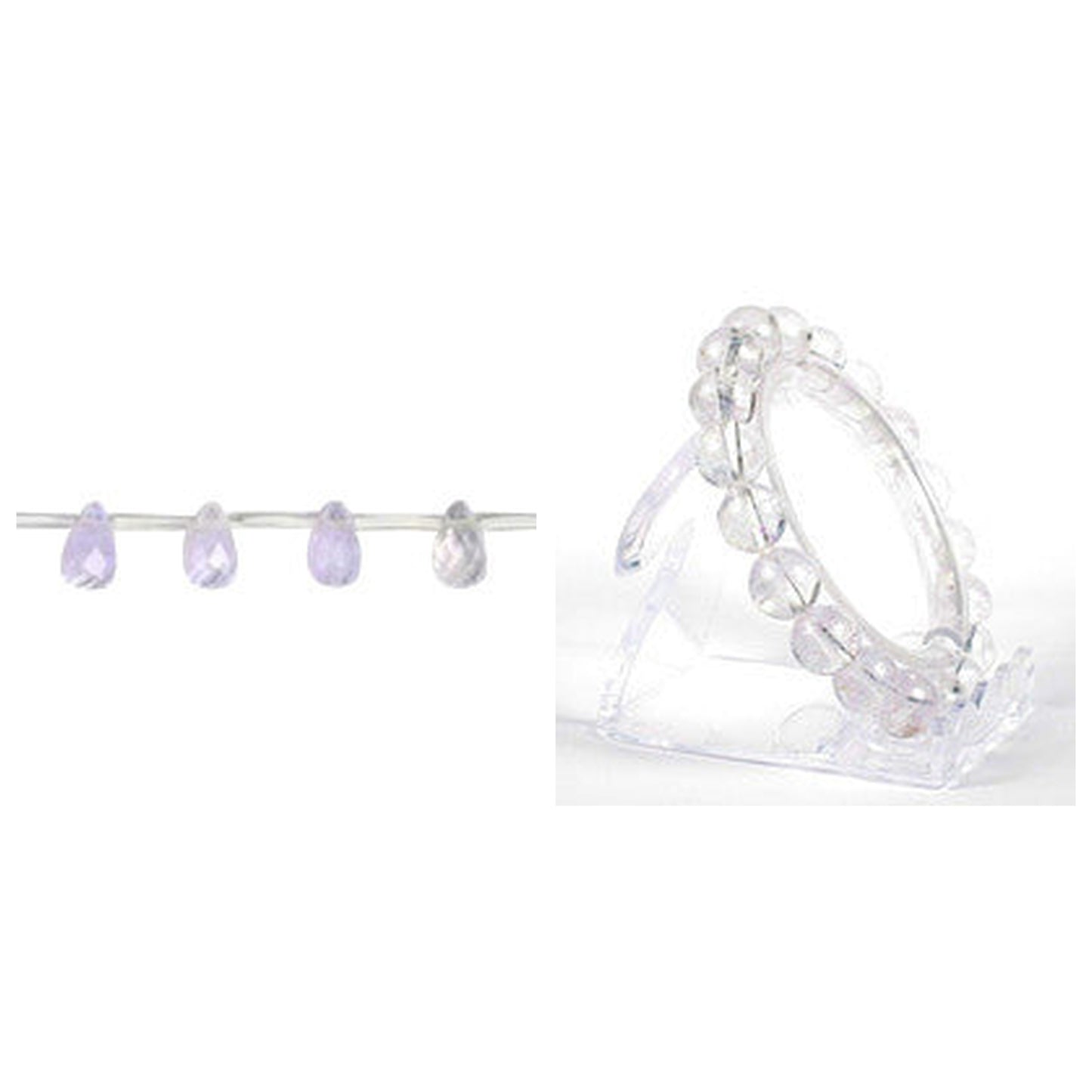 lavender-quartz-glass-beads - enlarged variation overview