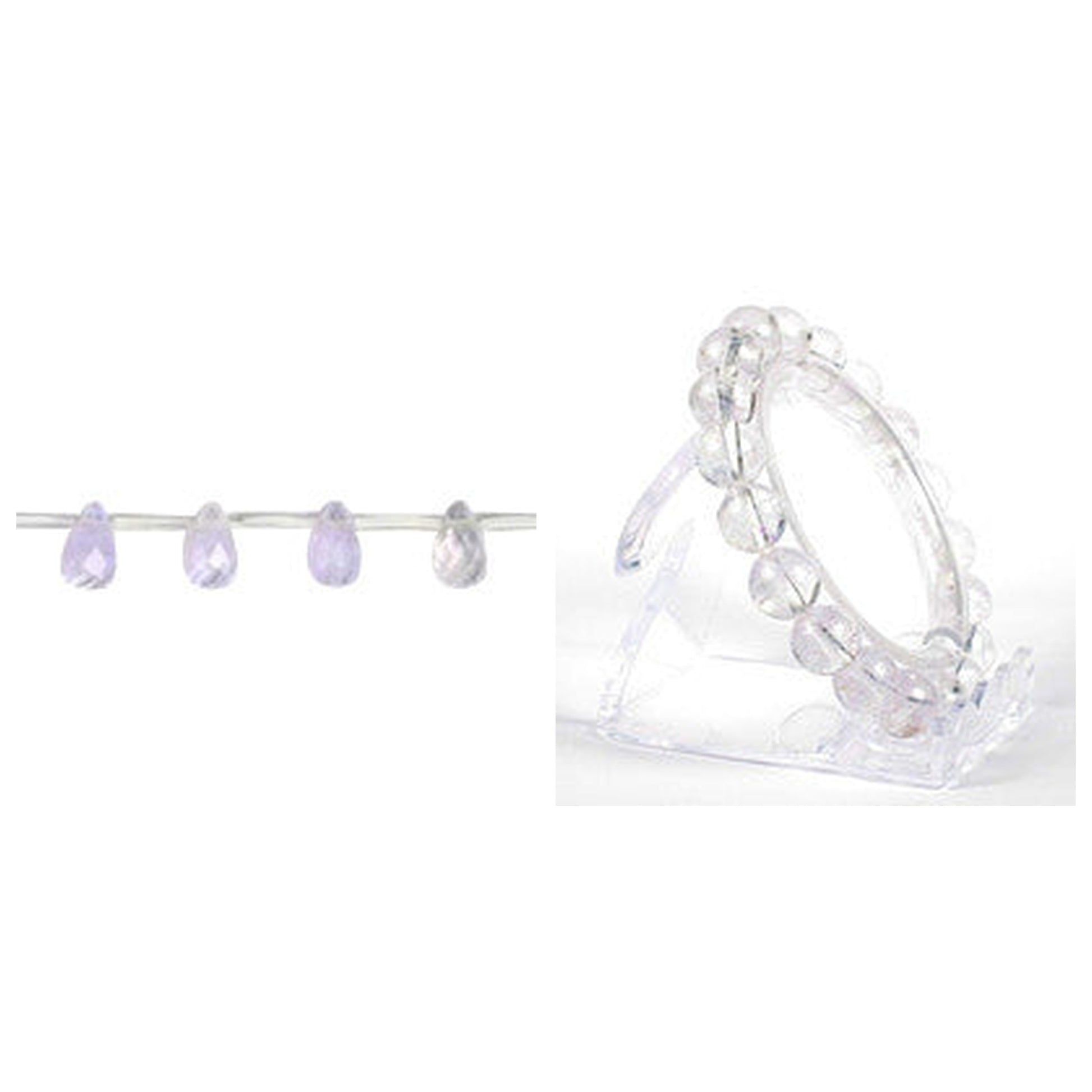 lavender-quartz-glass-beads - enlarged variation overview