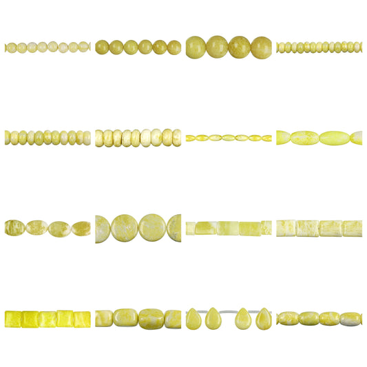 lemon-jade-gemstone-beads - enlarged variation overview