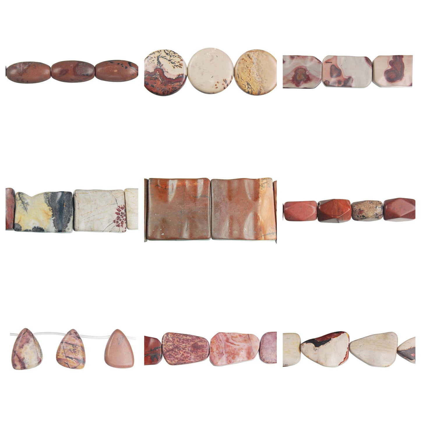 leopard-skin-jasper-gemstone-beads - enlarged variation overview