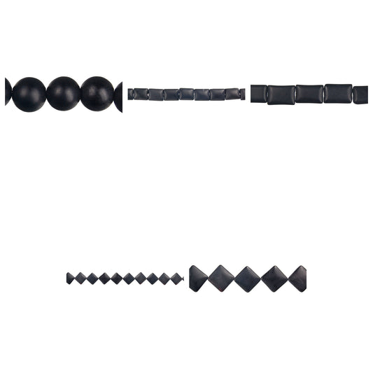 matte-onyx-beads - enlarged variation overview
