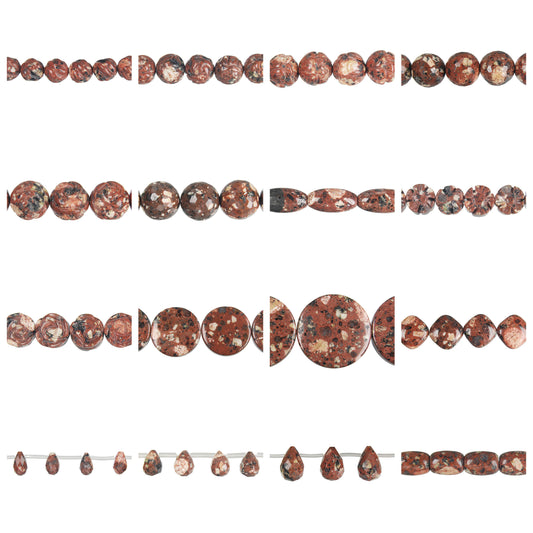 mica-quartz-gemstone-beads - enlarged variation overview