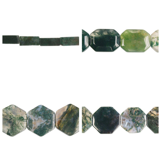 moss-agate-gemstone-beads - enlarged variation overview