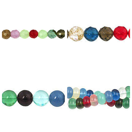 multicolor-quartz-glass-beads - enlarged variation overview
