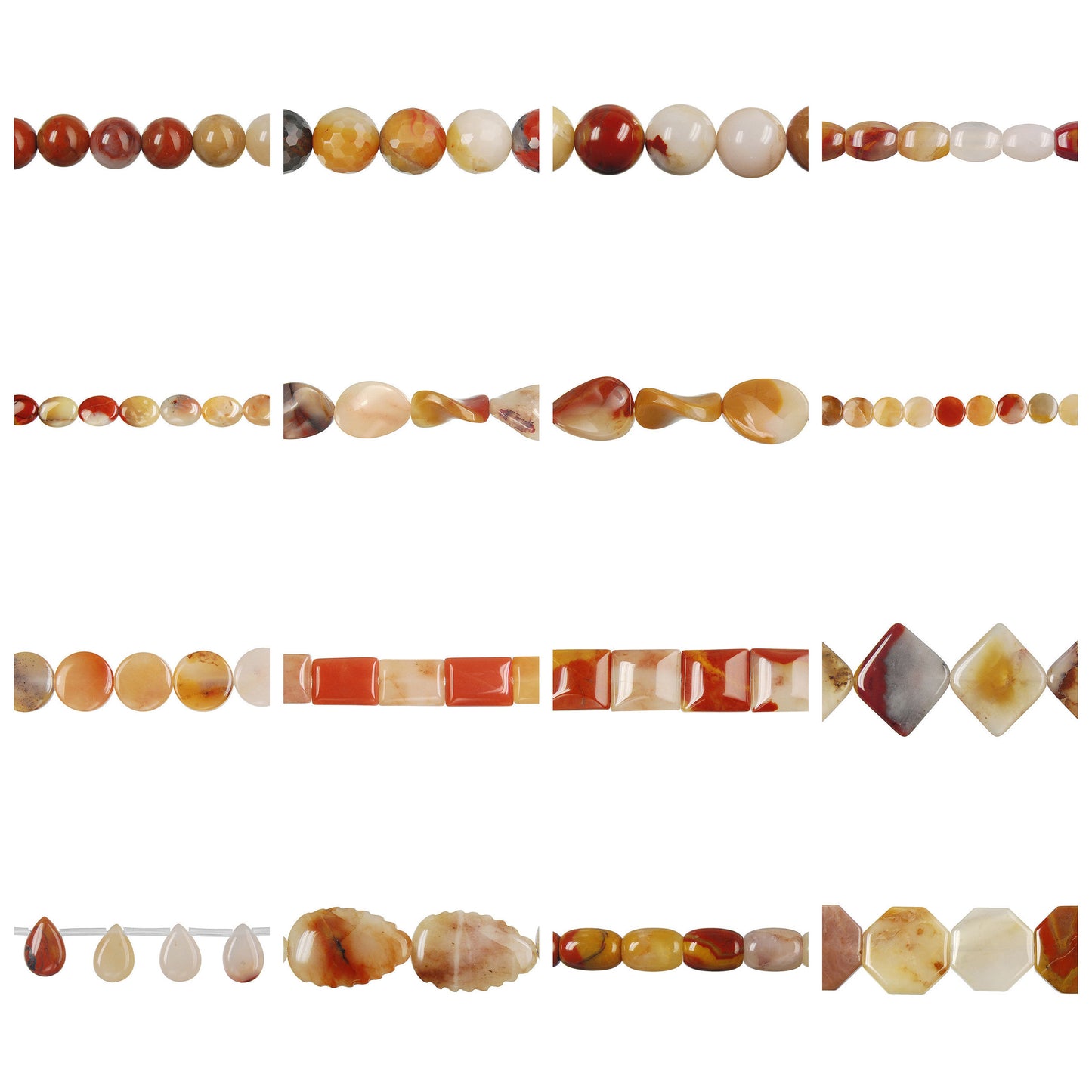oregon-picture-jasper-gemstone-beads - enlarged variation overview