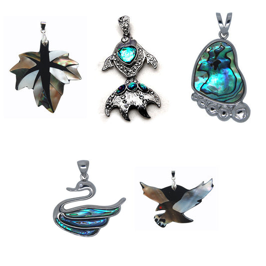 pendant-abalone-pendants - enlarged variation overview