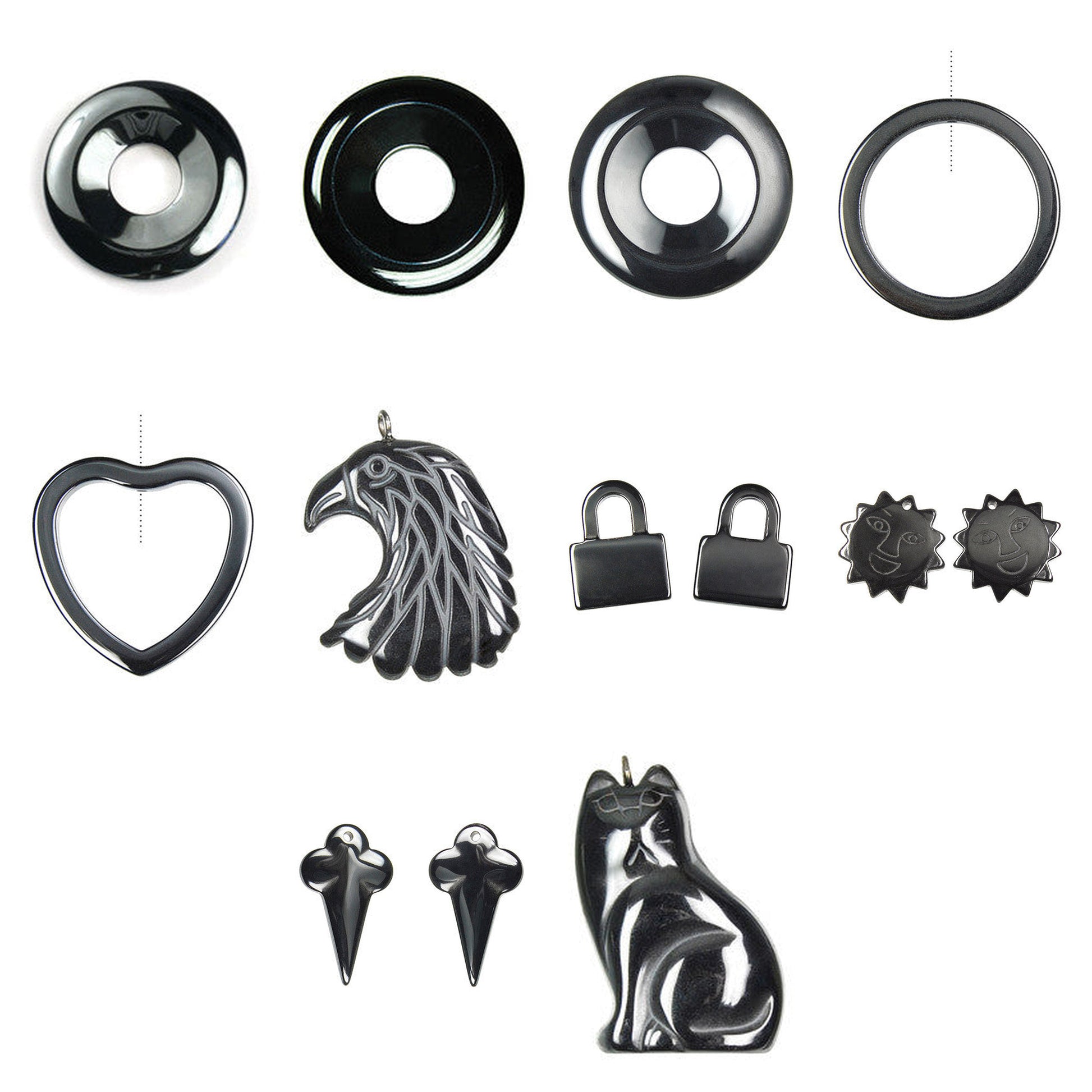 pendant-hematite-pendants - enlarged variation overview