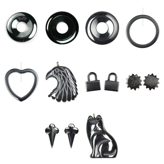 pendant-hematite-pendants - enlarged variation overview