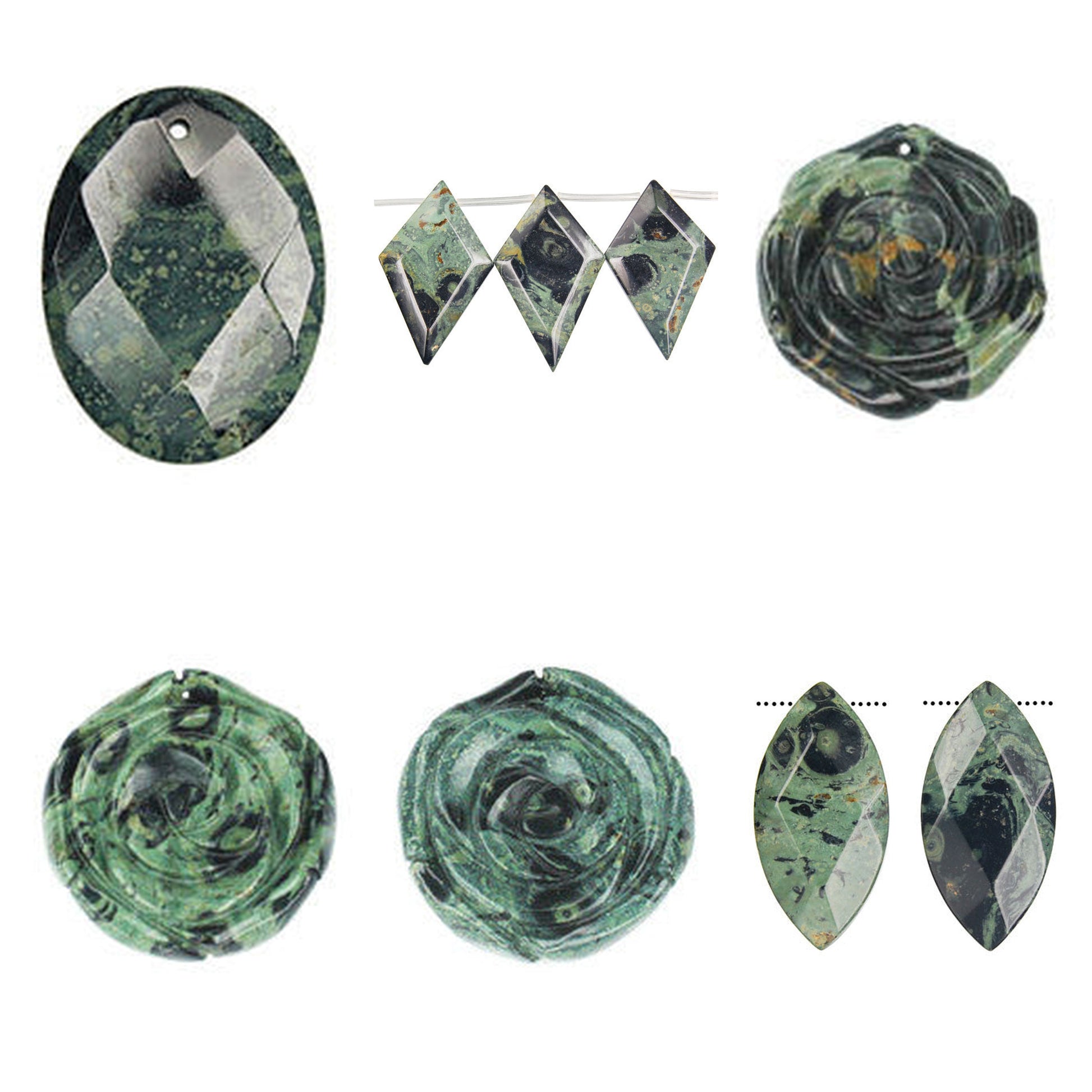 pendant-kambaba-jasper-pendants - enlarged variation overview