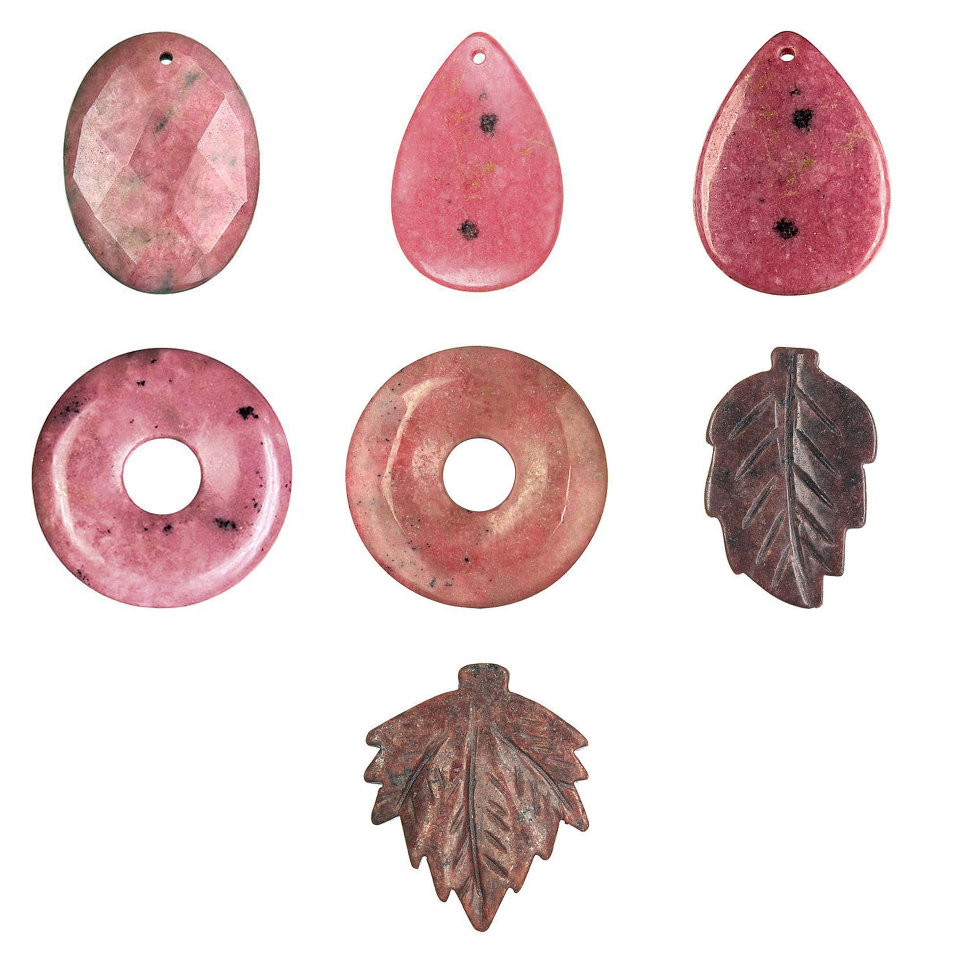 pendant-rhodonite-pendants - enlarged variation overview