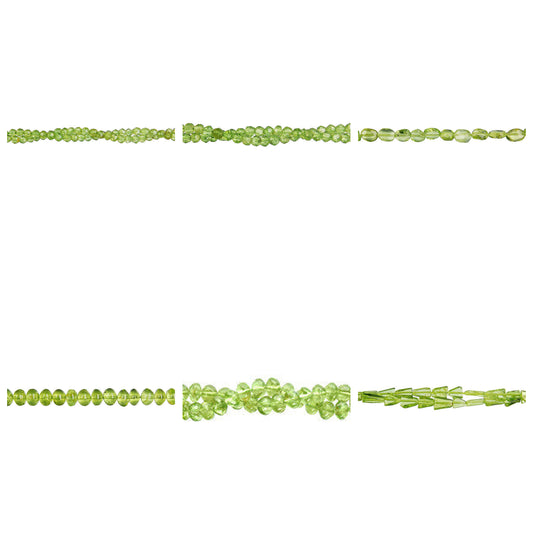 peridot-gemstone-beads - enlarged variation overview